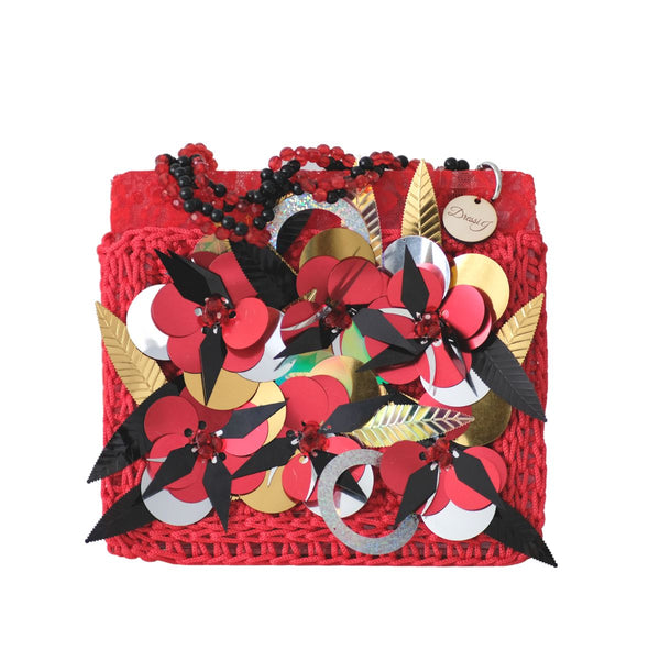 Bolso rojo tropical