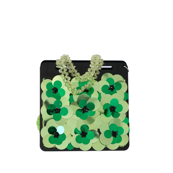 Bolso Flores Verde