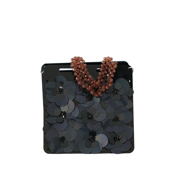 Black Flowers bag